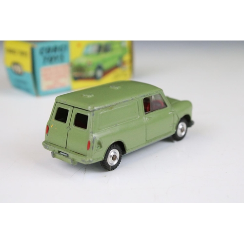 1384 - Two boxed Corgi diecast models to include 450 Austin Mini Van in green (paint chips but gd overall, ... 