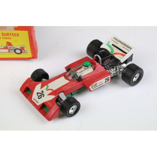 1387 - Three boxed racing car diecast models / sets to include Corgi Gift Set 29 - Duckhams Formula 1 Surte... 