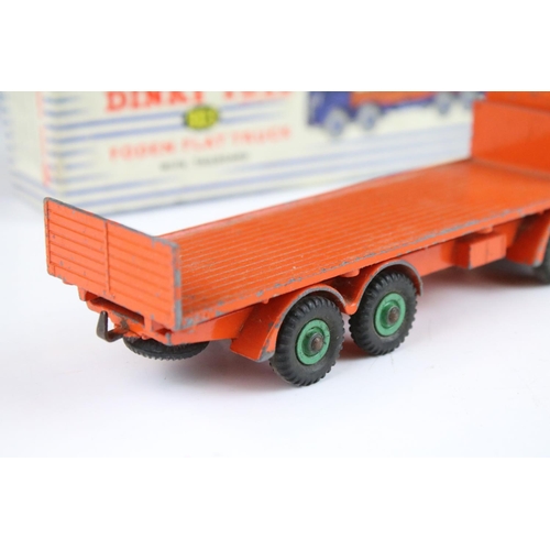 1388 - Three boxed Dinky Supertoys diecast models to include 902 Foden Flat Truck in blue cab & chassis wit... 