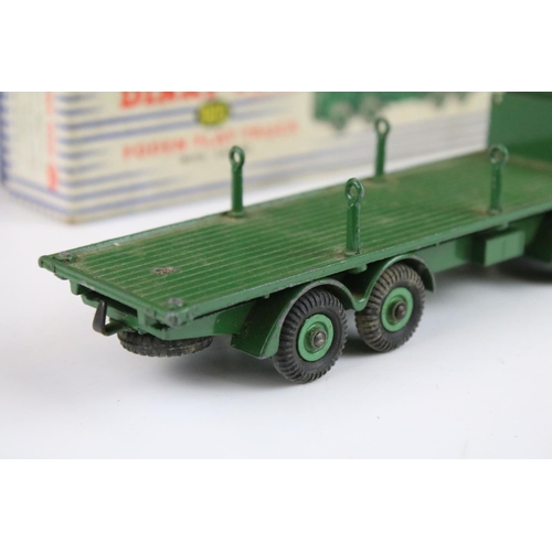 1388 - Three boxed Dinky Supertoys diecast models to include 902 Foden Flat Truck in blue cab & chassis wit... 