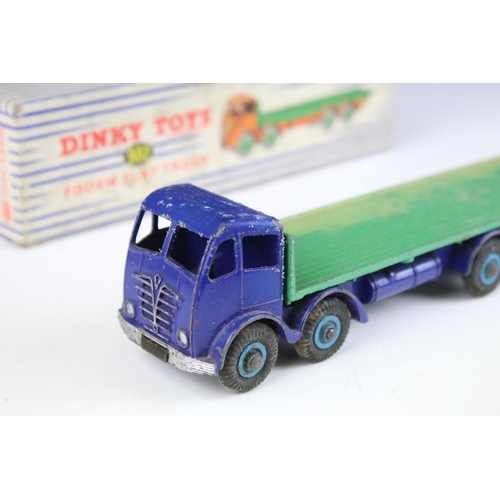 1388 - Three boxed Dinky Supertoys diecast models to include 902 Foden Flat Truck in blue cab & chassis wit... 