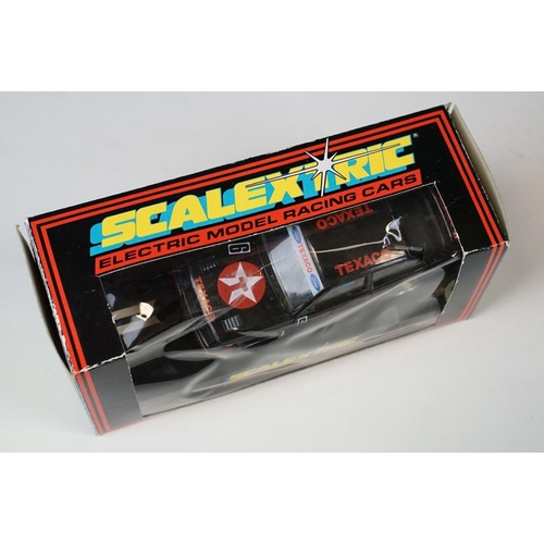 272 - Four boxed / cased Scalextric slot cars to include C143 Williams Renault FW 15C, C403 Ford Escort Co... 