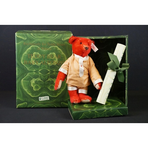 376 - Boxed ltd edn Steiff Teddy Bear Baby Alfonzo (653773) with tag and button to ear, in vg condition, c... 