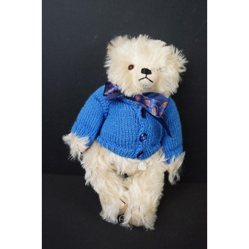 377 - Collection of four Hermann teddy bears to include Trad Bear with COA 1623/3000, Snowy in Blue Cardig... 