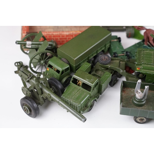 322 - Collection of 18 diecast models to include Dinky, Corgi and Britains examples featuring army related... 