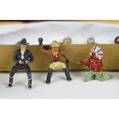 325 - Boxed Timpo Toys Hopalong Cassidy Western Series Set No. 219 in original box, including 7 x standing... 