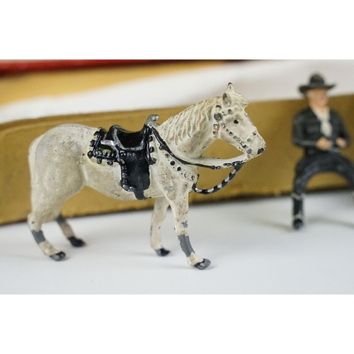 325 - Boxed Timpo Toys Hopalong Cassidy Western Series Set No. 219 in original box, including 7 x standing... 