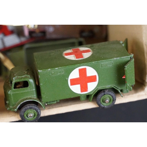 1278 - Over 30 mid 20th C play worn diecast models to include mainly Dinky examples, featuring Dinky 131 Ca... 