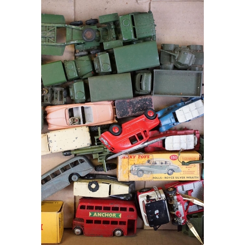 1278 - Over 30 mid 20th C play worn diecast models to include mainly Dinky examples, featuring Dinky 131 Ca... 