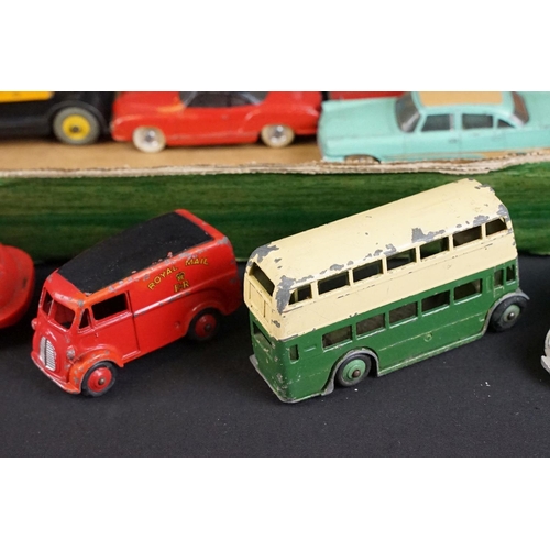 1322 - 38 Mid 20th C play worn diecast & tin plate models to include Corgi, Dinky and Triang featuring Corg... 