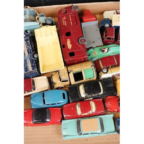 1322 - 38 Mid 20th C play worn diecast & tin plate models to include Corgi, Dinky and Triang featuring Corg... 