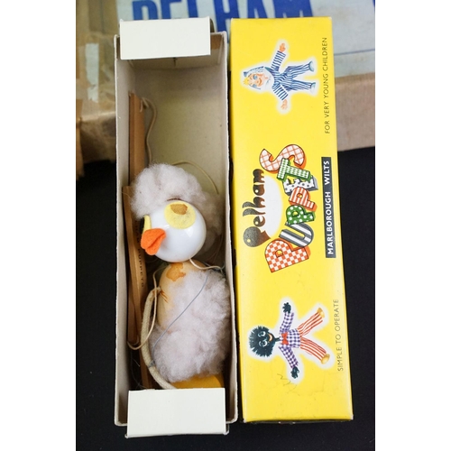 352 - Mixed toys to include two boxed Pelham Puppets (Ostrich & Native American), Pelham Minipup puppet, T... 