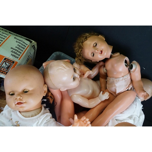 384 - Collection of various plastic dolls and accessories to include Baby One Doll, wind up mechanism exam... 