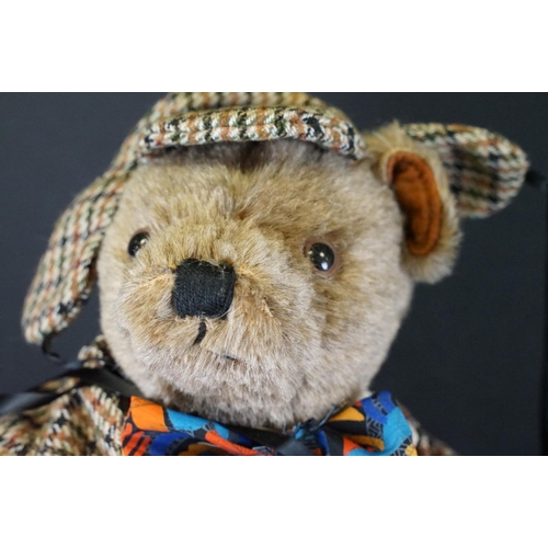 385 - Collection of six Dean's Rag Book teddy bears to include Padlock Holmes with COA 2/300, Earl Grey wi... 