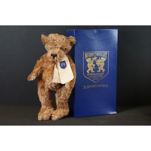 389 - Collection of three Merrythought teddy bears to include Strawberry Tea, Millennium Bear with COA 612... 