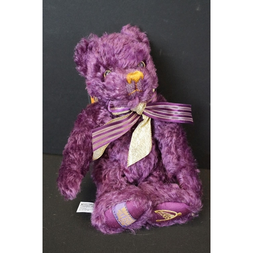 389 - Collection of three Merrythought teddy bears to include Strawberry Tea, Millennium Bear with COA 612... 