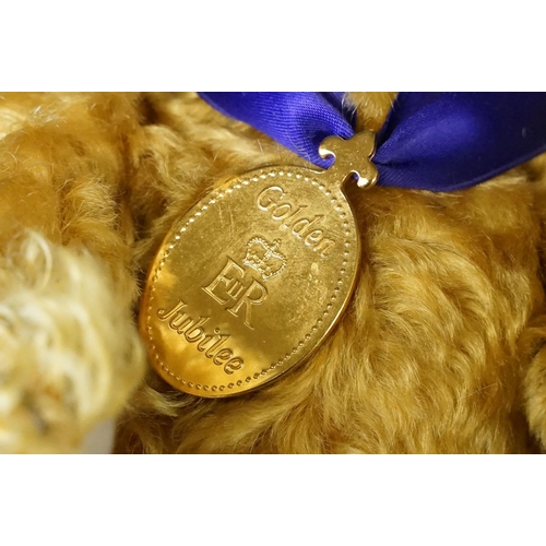 390 - Steiff - Collection of five Steiff teddy bears to include 660740 Queen Elizabeth II Golden Jubilee (... 