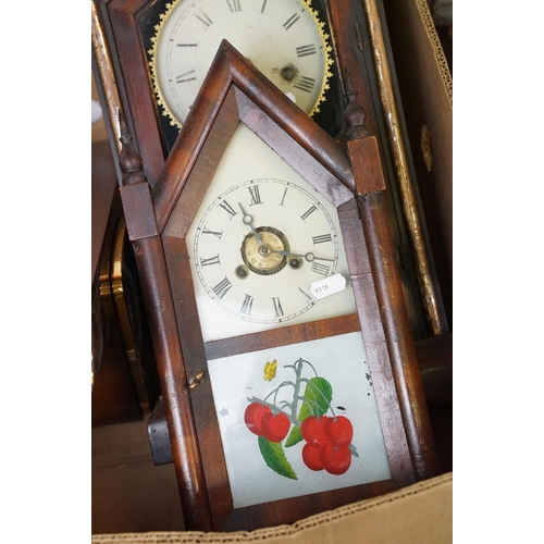 373 - A large group of mixed collectables to include barometer, replica sword, billiards table, clocks, la... 