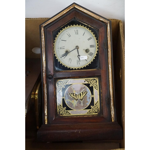 373 - A large group of mixed collectables to include barometer, replica sword, billiards table, clocks, la... 