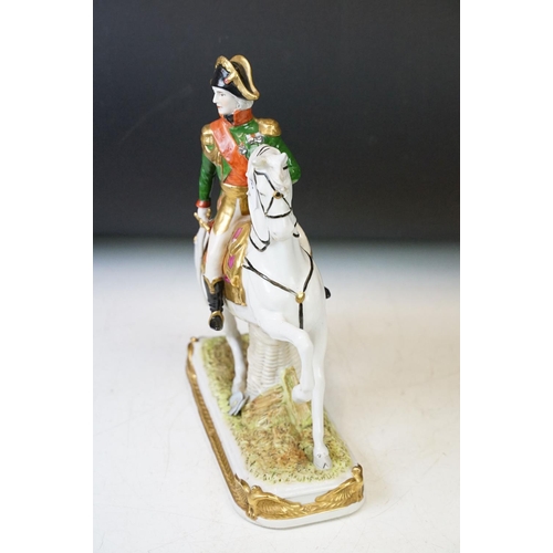 46 - Pair of Scheibe-Alsbach cavalry figures of Bessieres and Le Prince Eugene (approx 27.5cm high), toge... 