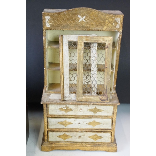 53 - Mixed ceramics & collectables to include a Victorian coromandel box (29cm wide), wooden apprentice /... 