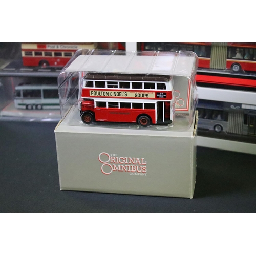 1235 - 30 Boxed / cased Corgi Original Omnibus Company diecast model buses, diecast ex, boxes / cases vg ov... 