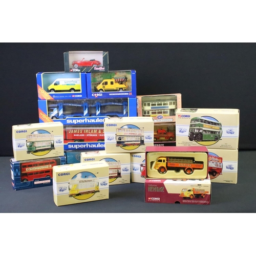 1240 - Collection of 19 boxed Corgi diecast models to include 3 x Corgi Superhaulers featuring TY86609 ECM ... 