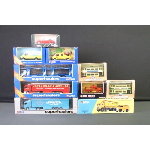 1240 - Collection of 19 boxed Corgi diecast models to include 3 x Corgi Superhaulers featuring TY86609 ECM ... 