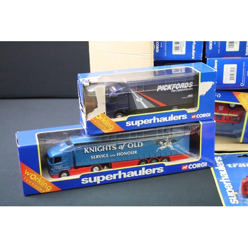 1243 - 36 boxed Corgi Superhaulers 1/64 scale diecast models to include TY86611 Knights Of Old, TY87004 P7O... 