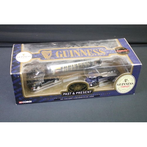 1244 - Five boxed Corgi Guinness related diecast models to include 2 x Past & Present ltd edn models featur... 