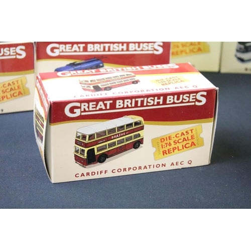 1245 - Collection of 23 boxed 1/76 scale Atlas Editions Great British Buses diecast models, to include Midl... 