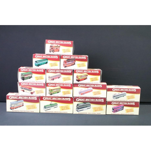 1245 - Collection of 23 boxed 1/76 scale Atlas Editions Great British Buses diecast models, to include Midl... 