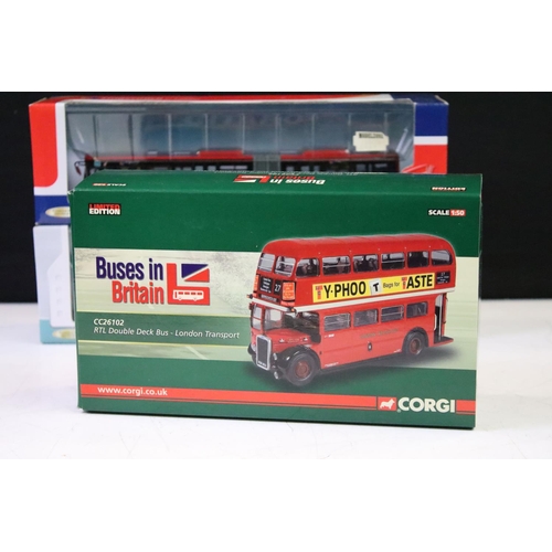 1246 - Four boxed diecast model buses to include 2 x Creative Master Ukbus 5101 Mercedes Benz Citaro and Uk... 