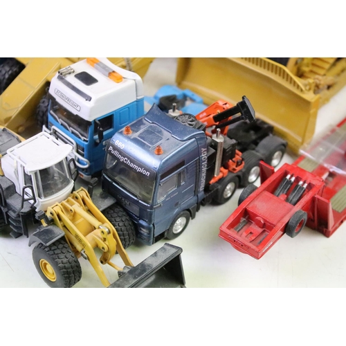 1247 - Collection of unboxed construction diecast models to include Norscot Caterpillar CAT D11R Bulldozer ... 