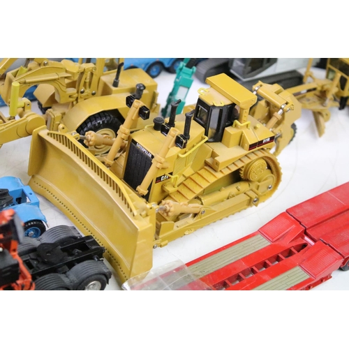 1247 - Collection of unboxed construction diecast models to include Norscot Caterpillar CAT D11R Bulldozer ... 