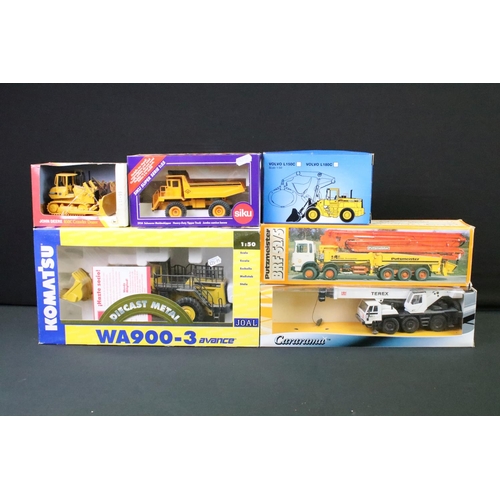 1248 - Collection of ten boxed construction diecast models to include Volvo A40D Dumper Truck, Volvo L180C ... 