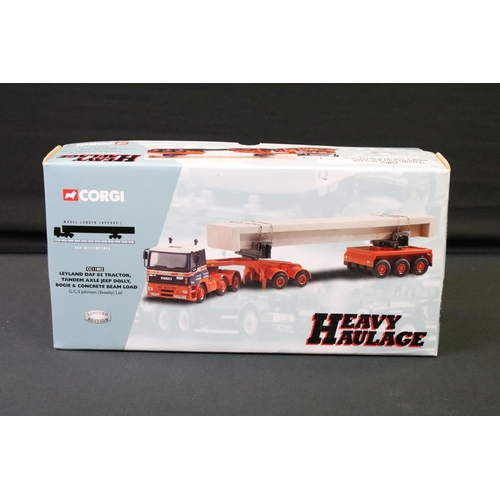 1250 - Two boxed Corgi ltd edn Heavy Haulage diecast models to include CC12002 MAN King Trailer & Crusher L... 