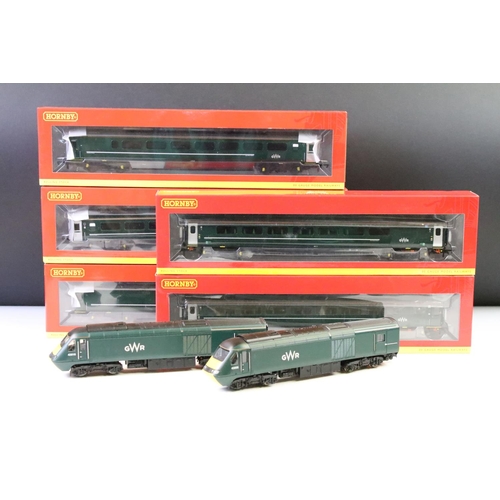 170 - Pair of Hornby OO gauge GWR Power Cars 43005 & 43016 plus 5 x boxed Hornby OO gauge GWR coaches to i... 