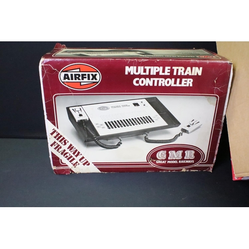175 - Quantity of OO gauge model railway to include boxed Airfix Multiple Train Controller, various track,... 