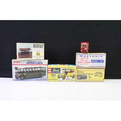 192 - Collection of metal and plastic kit models, accessories and vehicles to include boxed Westward 4mm c... 