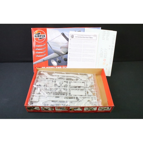 199 - Collection of four boxed Airfix plastic model kits to include 2 x 1/48 scale models featuring AA1100... 