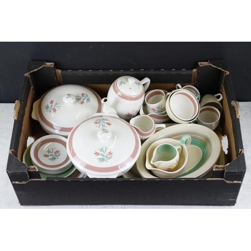 100 - Mid 20th Century Japanese tea set with gilt printed details together with a mid Century Susie Cooper... 