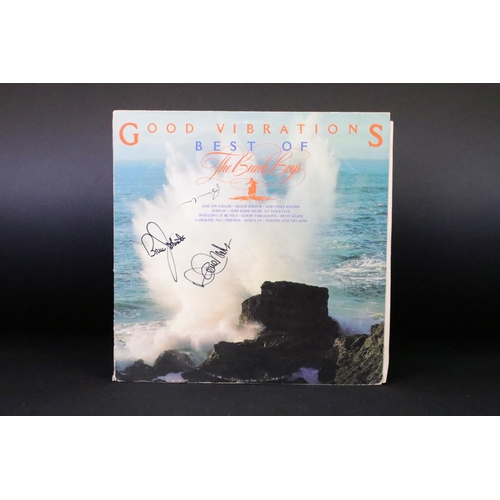 280 - Vinyl / Autographs - 4 albums and one 10” by The Beach Boys, 4 albums are signed by Bruce Johnson an... 