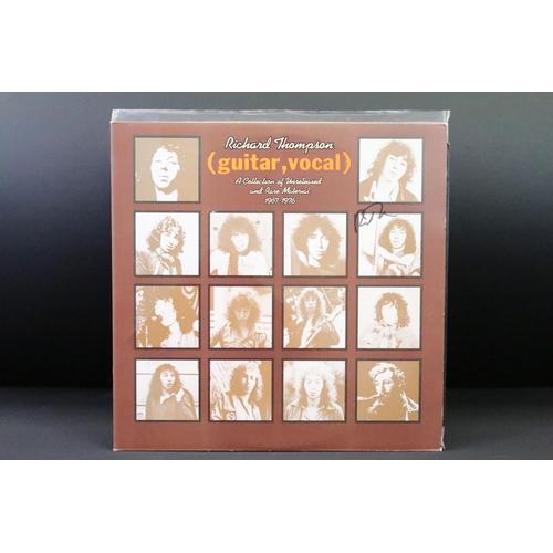 141 - Vinyl / Autographs - 4 Signed Richard Thompson albums, also including signatures by: Linda Thompson,... 