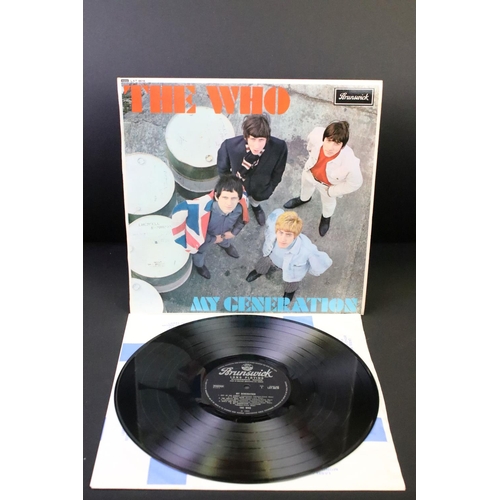 104 - Vinyl - 3 The Who LPs to include My Generation (original UK pressing on Brunswick Records LAT8616) S... 