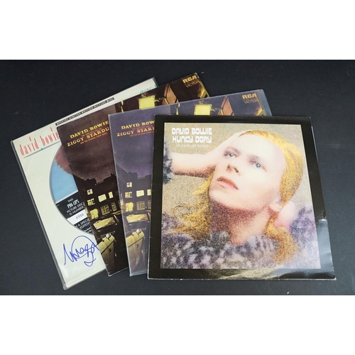 296 - Vinyl / Autograph - 13 David Bowie picture discs, shaped discs and coloured vinyl, to include: Lovin... 