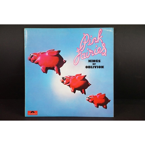 298 - Vinyl - 4 Pink Fairies original UK pressing albums to include: Kings Of Oblivion (original UK with r... 