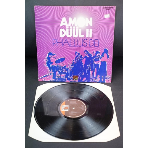 187 - Vinyl - 6 Albums by Amon Düül II to include: Phallus Dei, Yeti, Tanz Der Lemminge (double), Wolf Cit... 