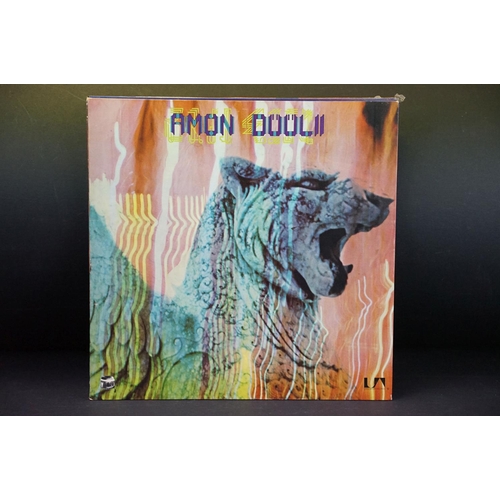 187 - Vinyl - 6 Albums by Amon Düül II to include: Phallus Dei, Yeti, Tanz Der Lemminge (double), Wolf Cit... 