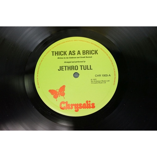 189 - Vinyl - 4 Jethro Tull albums to include: This Was, Stand Up (pop up sleeve), Aqualung, Thick As A Br... 